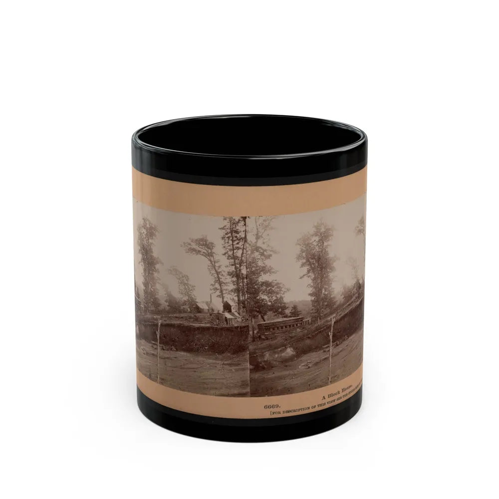 A Block House (U.S. Civil War) Black Coffee Mug-11oz-Go Mug Yourself