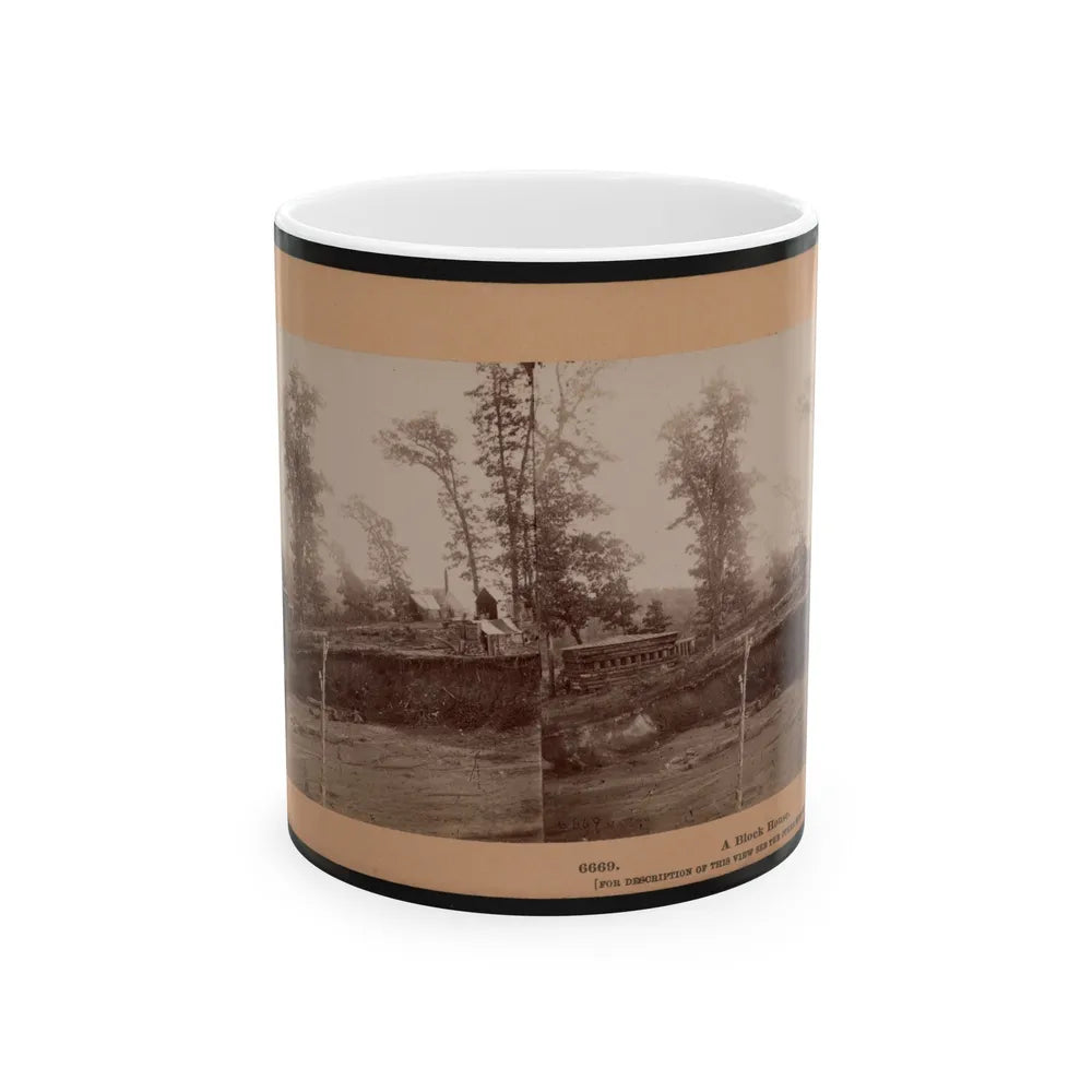 A Block House (U.S. Civil War) White Coffee Mug-11oz-Go Mug Yourself