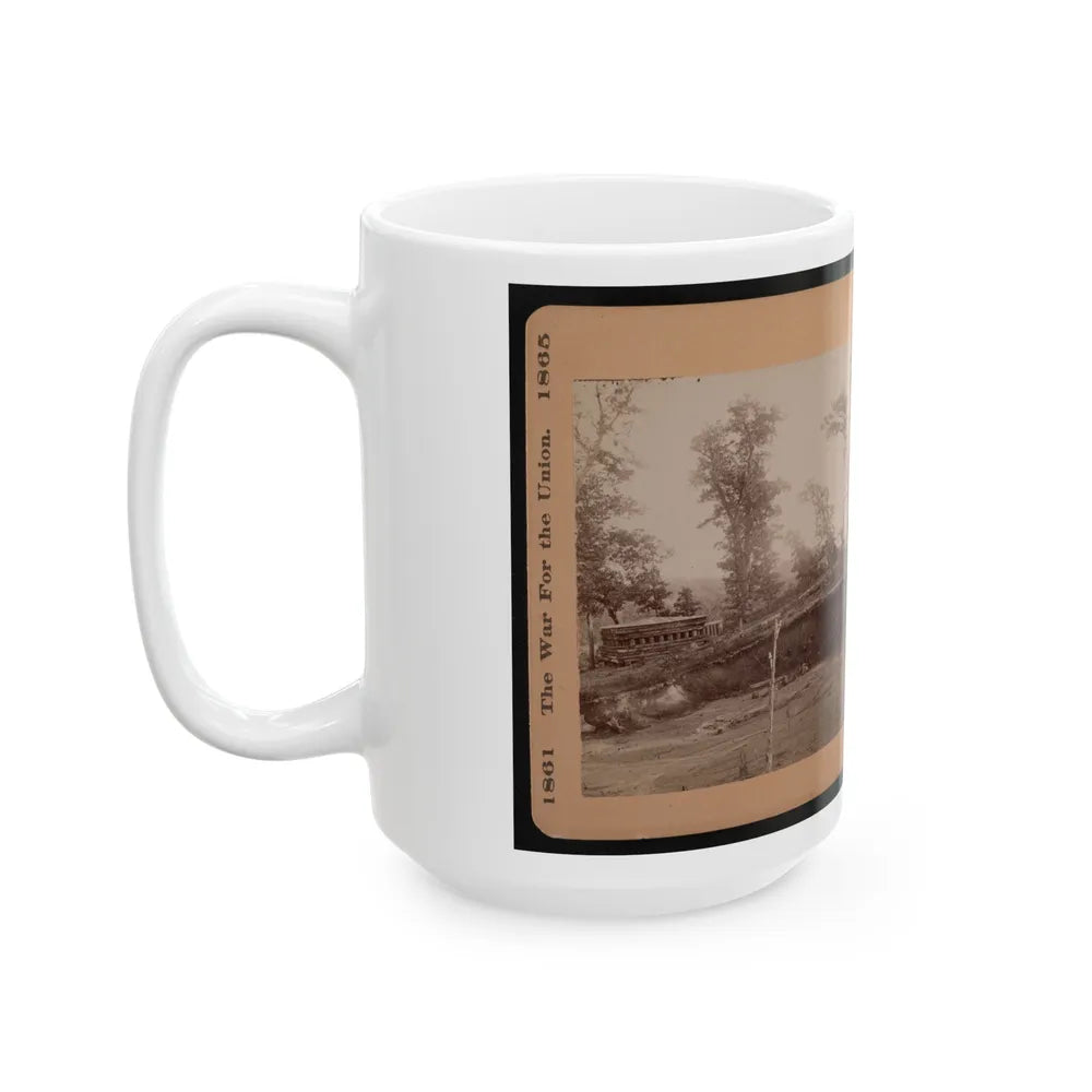 A Block House (U.S. Civil War) White Coffee Mug-Go Mug Yourself