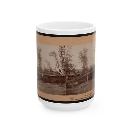 A Block House (U.S. Civil War) White Coffee Mug 15oz - Go Mug Yourself