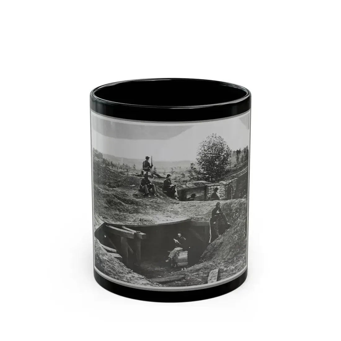 A Bomb-Proof In Front Of Atlanta, Ga. (U.S. Civil War) Black Coffee Mug 11oz - Go Mug Yourself