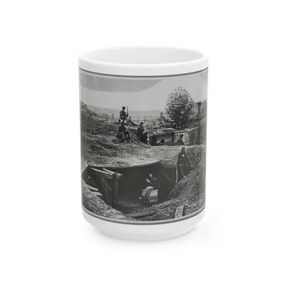 A Bomb-Proof In Front Of Atlanta, Ga. (U.S. Civil War) White Coffee Mug 15oz - Go Mug Yourself