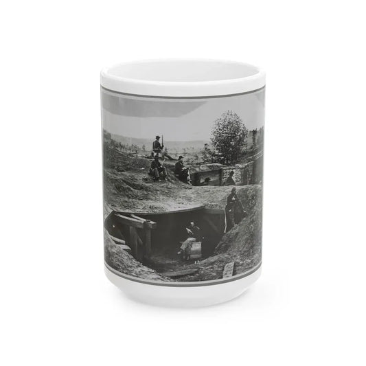 A Bomb-Proof In Front Of Atlanta, Ga. (U.S. Civil War) White Coffee Mug 15oz - Go Mug Yourself