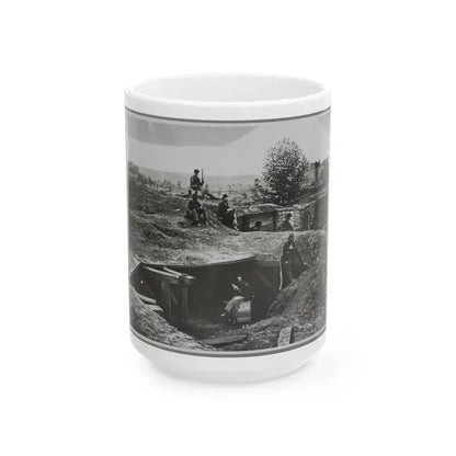 A Bomb-Proof In Front Of Atlanta, Ga. (U.S. Civil War) White Coffee Mug 15oz - Go Mug Yourself
