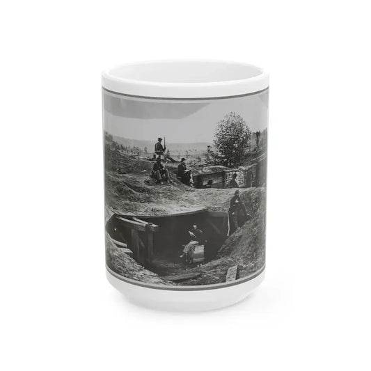 A Bomb-Proof In Front Of Atlanta, Ga. (U.S. Civil War) White Coffee Mug 15oz - Go Mug Yourself