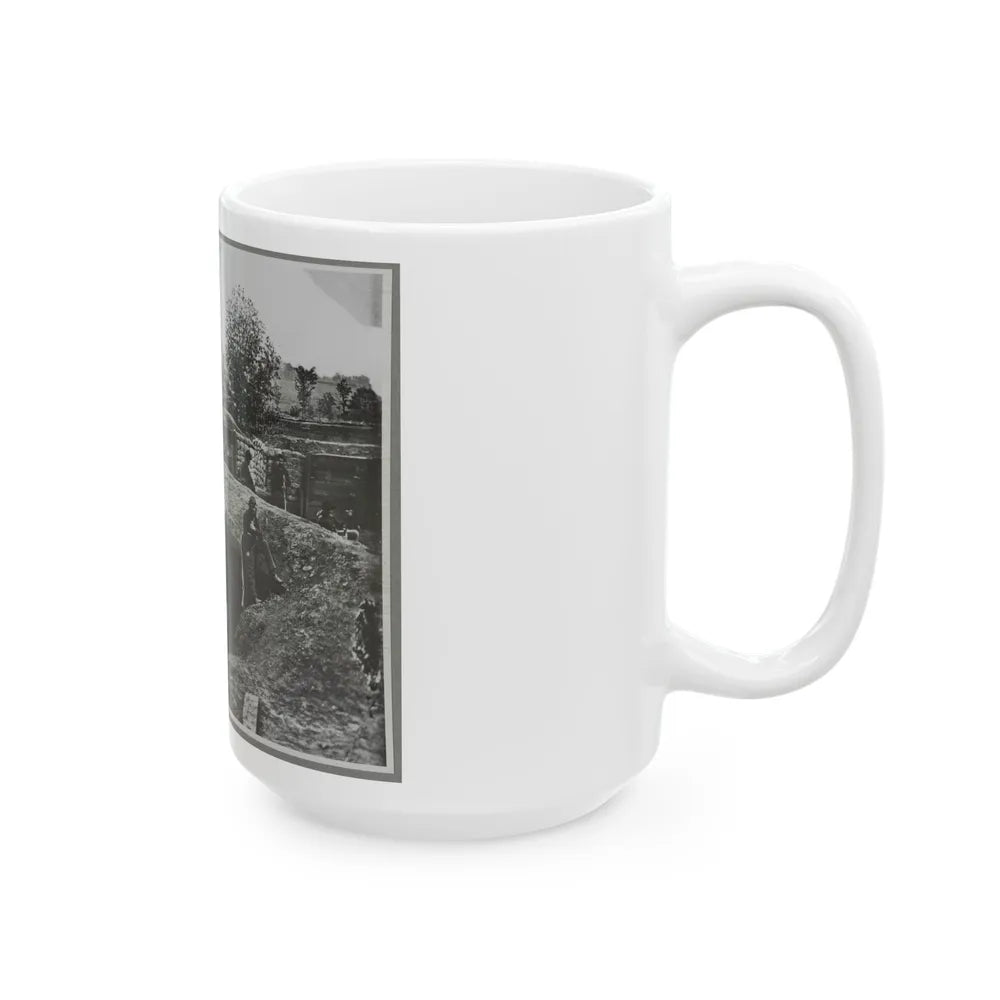 A Bomb-Proof In Front Of Atlanta, Ga. (U.S. Civil War) White Coffee Mug-Go Mug Yourself