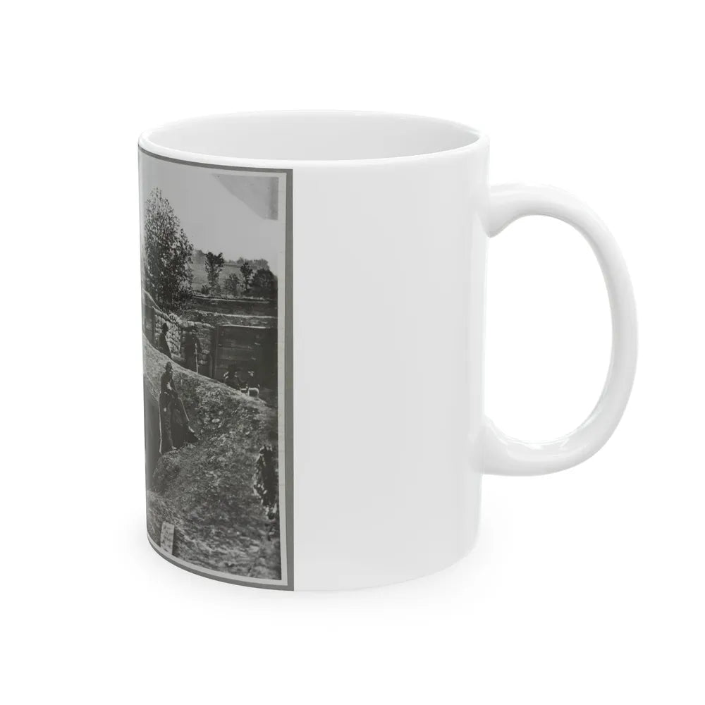 A Bomb-Proof In Front Of Atlanta, Ga. (U.S. Civil War) White Coffee Mug-Go Mug Yourself