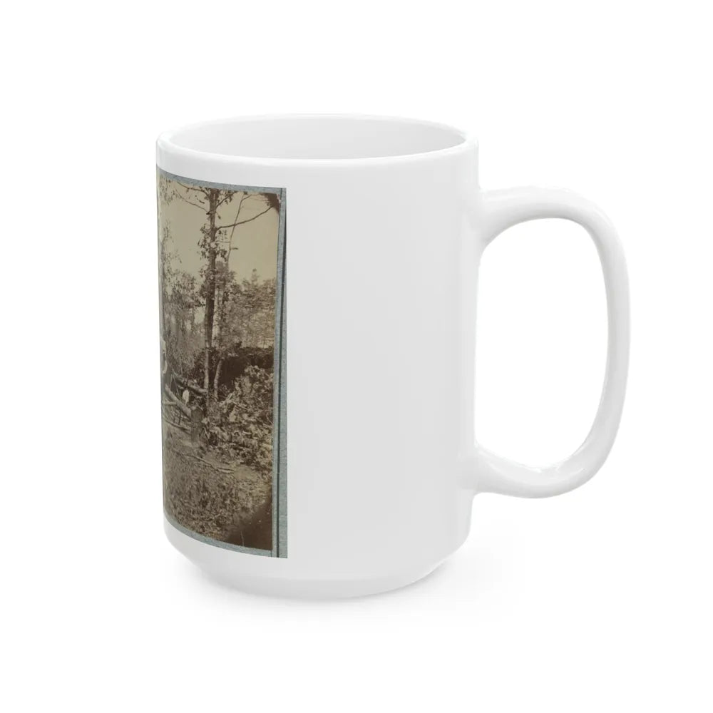 A Bombproof Shelter For The Soldiers During The Seige Of Petersburg, August 10, 1864 (U.S. Civil War) White Coffee Mug-Go Mug Yourself