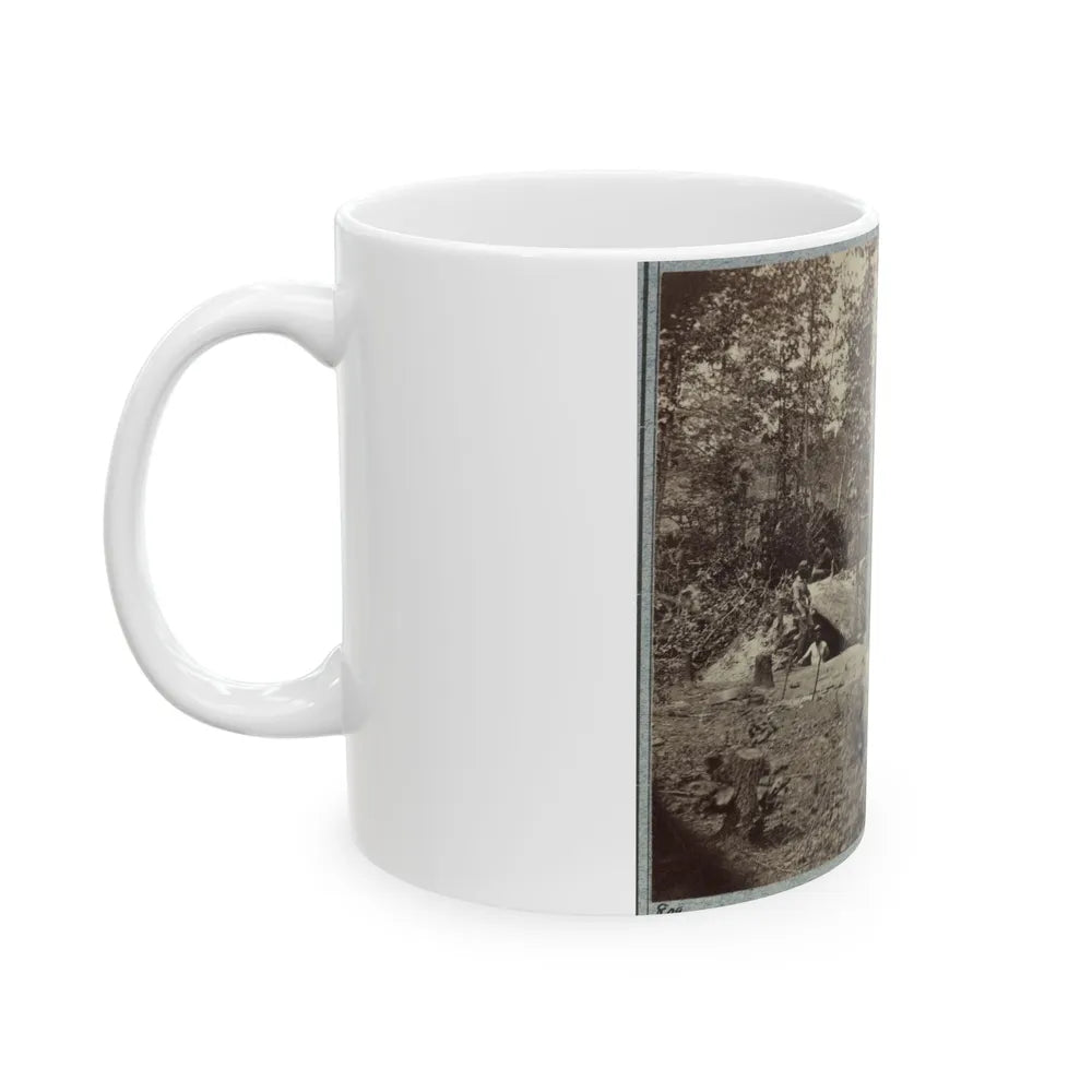 A Bombproof Shelter For The Soldiers During The Seige Of Petersburg, August 10, 1864 (U.S. Civil War) White Coffee Mug-Go Mug Yourself