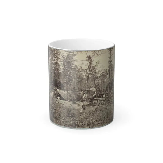 A Bombproof Shelter for the Soldiers During the Seige of Petersburg, August 10, 1864 (U.S. Civil War) Color Changing Coffee Mug 11oz Default Title 11oz - Go Mug Yourself