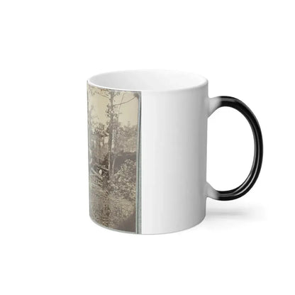 A Bombproof Shelter for the Soldiers During the Seige of Petersburg, August 10, 1864 (U.S. Civil War) Color Changing Coffee Mug 11oz - Go Mug Yourself
