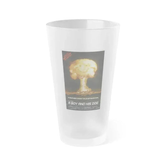 A BOY AND HIS DOG 1975 Movie Poster - Frosted Pint Glass 16oz 16oz Frosted - Go Mug Yourself