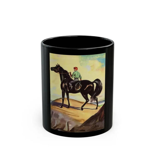 A Boy and His Horse - Black Coffee Mug 11oz - Go Mug Yourself