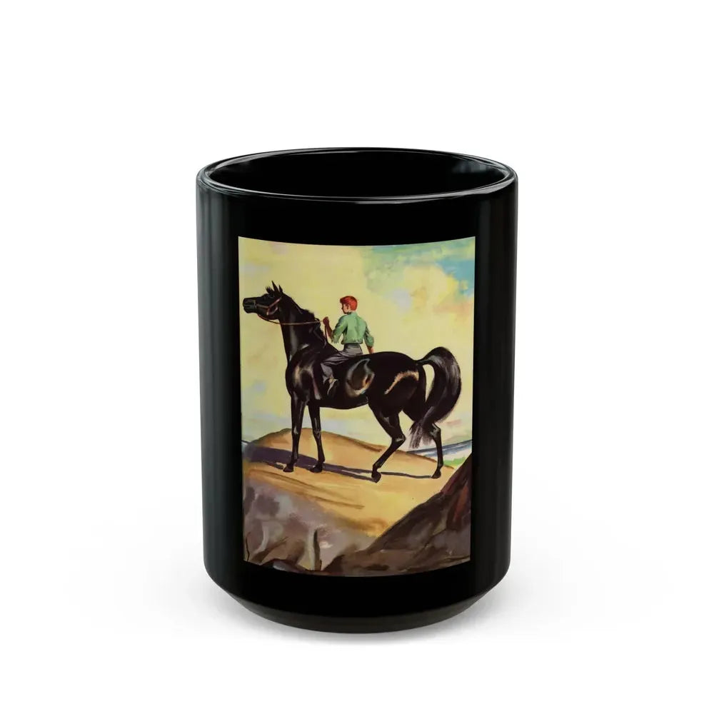 A Boy and His Horse - Black Coffee Mug 15oz - Go Mug Yourself