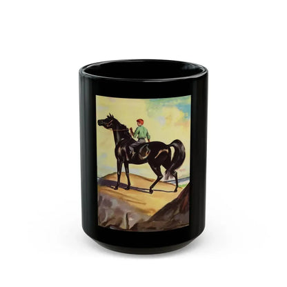 A Boy and His Horse - Black Coffee Mug 15oz - Go Mug Yourself