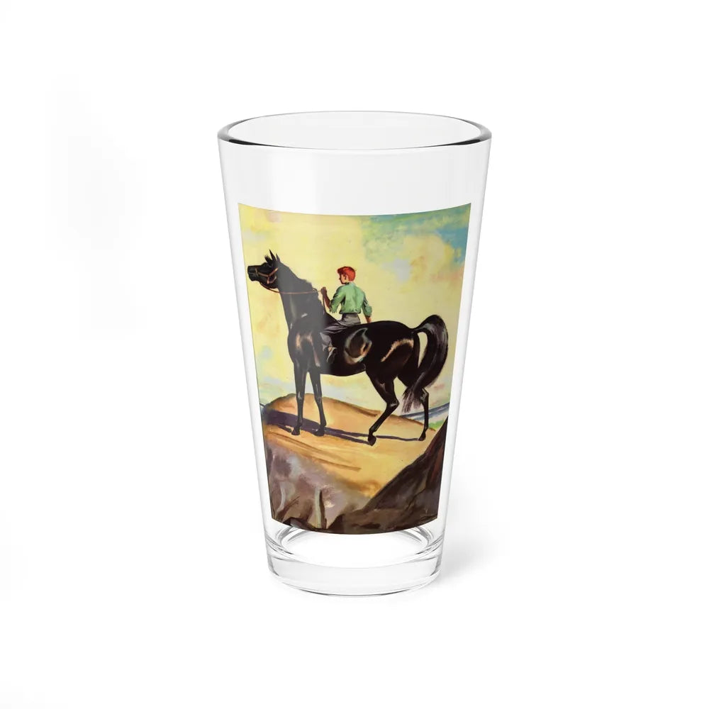 A Boy and His Horse (Magazine Illustration) Pint Glass 16oz-16oz-Go Mug Yourself