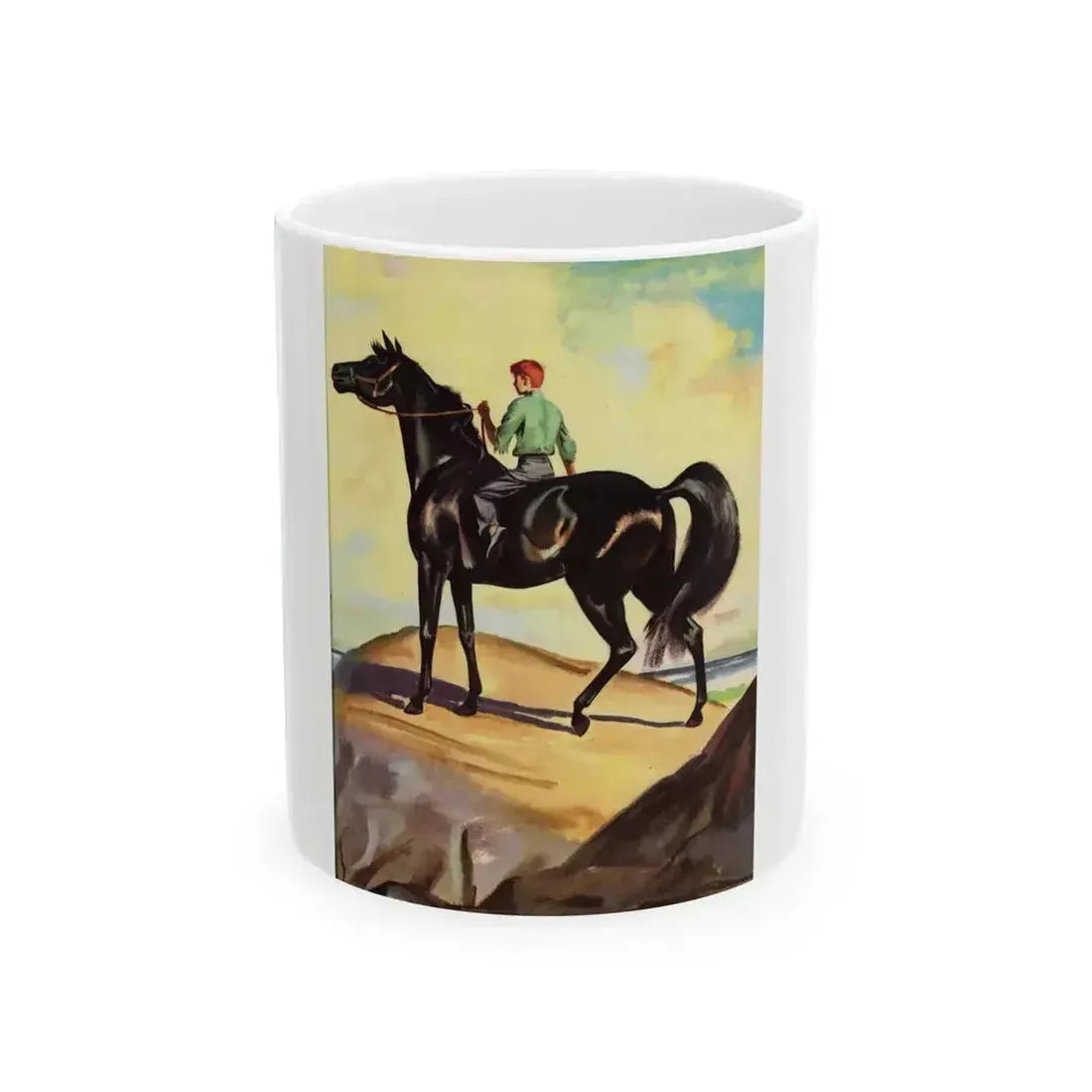A Boy and His Horse - White Coffee Mug 11oz - Go Mug Yourself