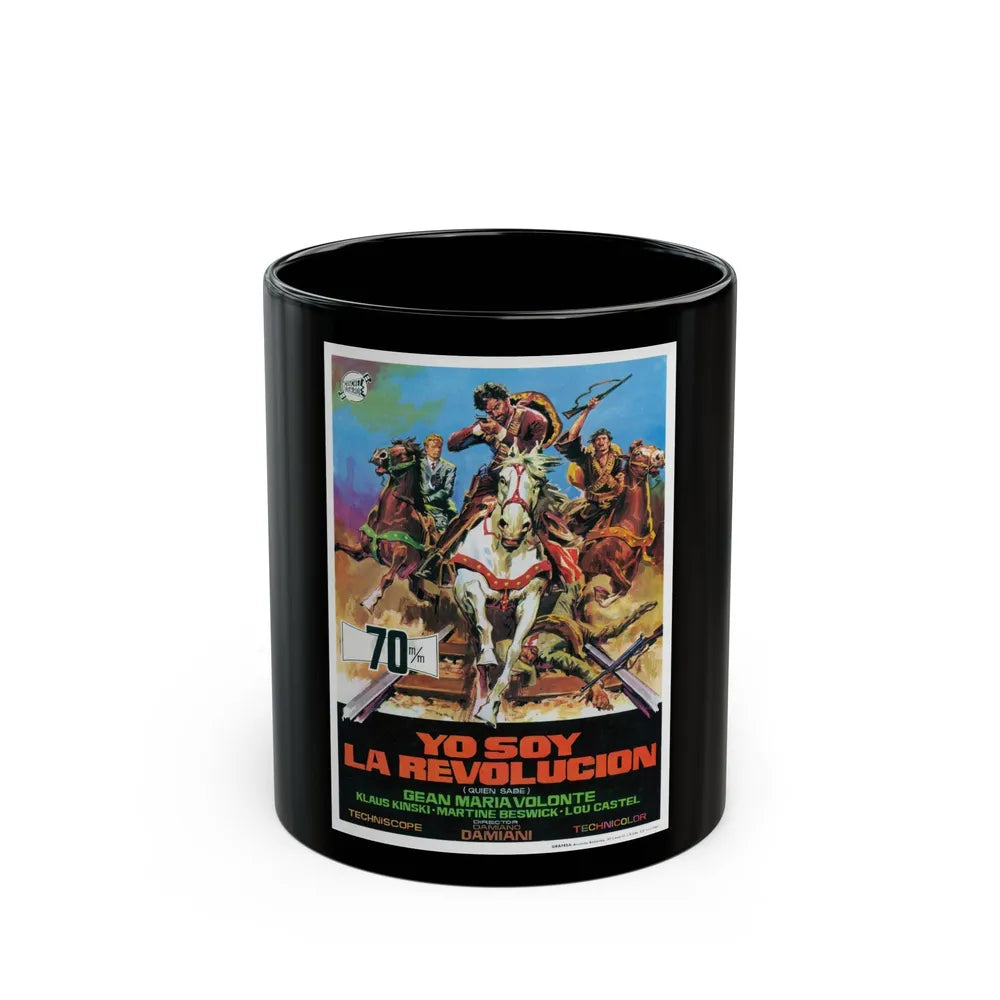 A BULLET FOR THE GENERAL 1966 Movie Poster - Black Coffee Mug-11oz-Go Mug Yourself