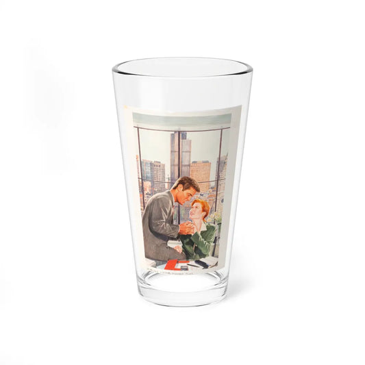 A Business Engagement, Harlequin Romance Paperback Novel Cover, 1997 - Pint Glass 16oz-16oz-Go Mug Yourself