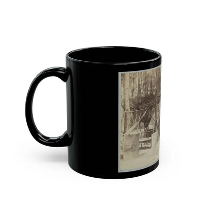 A Camp In Front Of Petersburg, Va. August, 1864 (U.S. Civil War) Black Coffee Mug-Go Mug Yourself