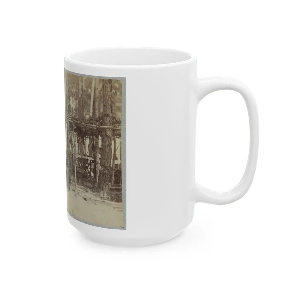 A Camp In Front Of Petersburg, Va. August, 1864 (U.S. Civil War) White Coffee Mug-Go Mug Yourself