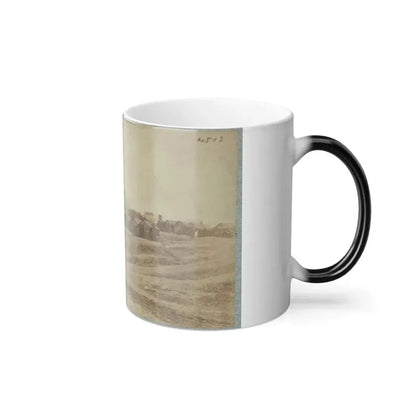 A Camp Made Up of Small Cabins That Surround a Large Building (U.S. Civil War) Color Changing Coffee Mug 11oz - Go Mug Yourself