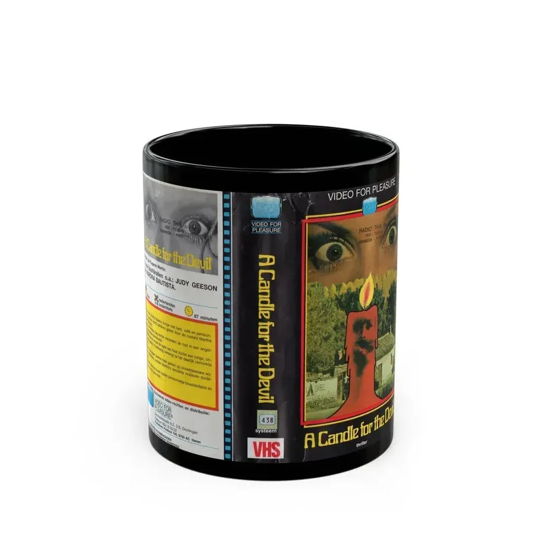 A CANDLE FOR THE DEVIL (VHS COVER) - Black Coffee Mug 11oz - Go Mug Yourself