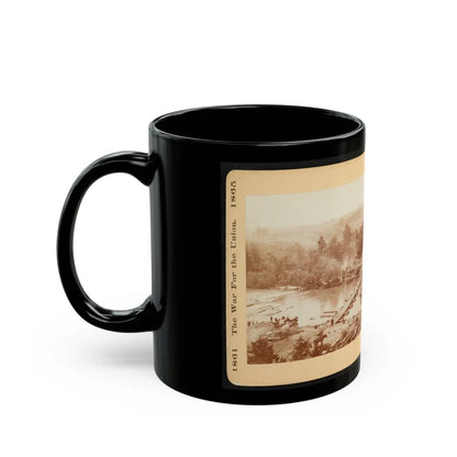 A Canvas Pontoon Bridge (U.S. Civil War) Black Coffee Mug-Go Mug Yourself