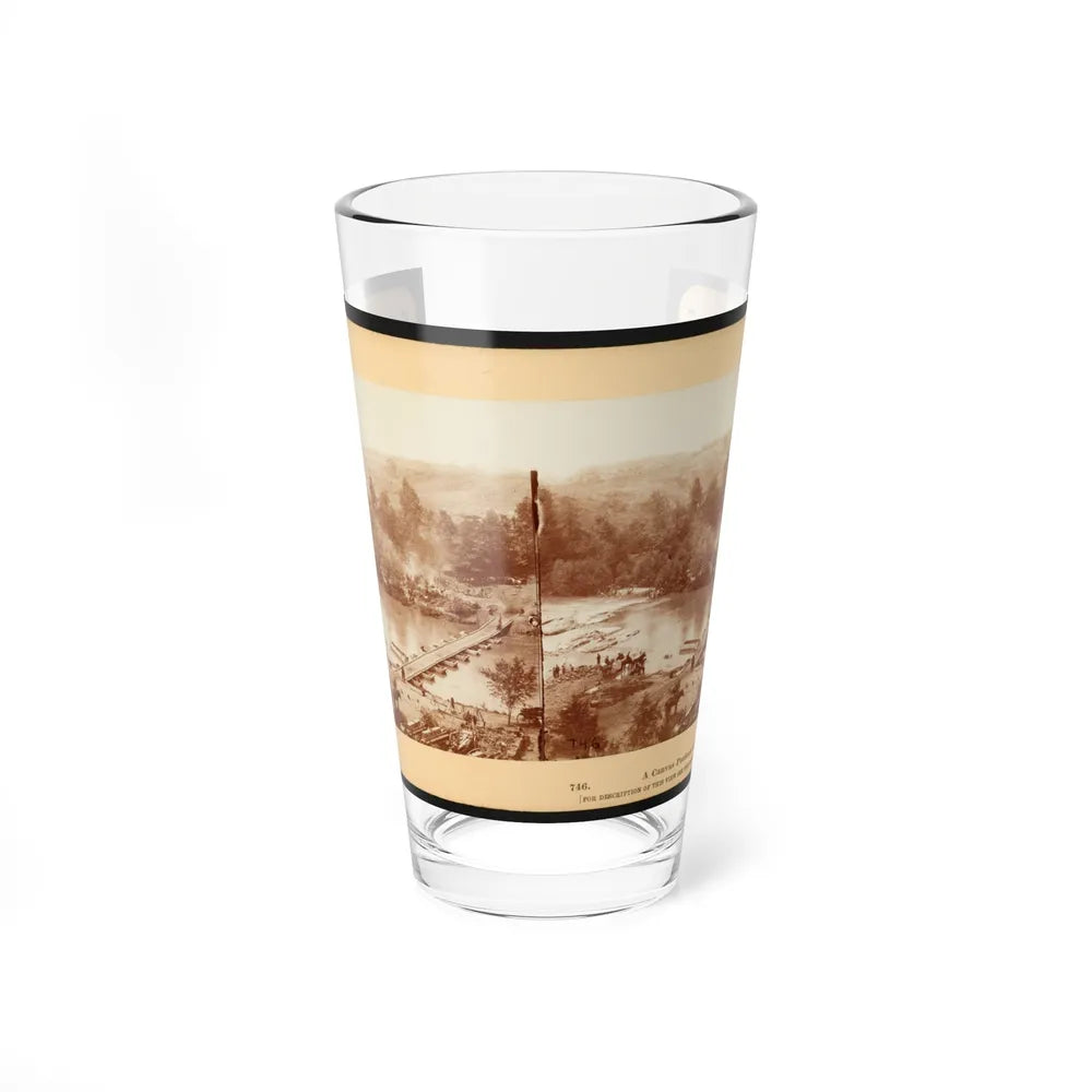 A Canvas Pontoon Bridge (U.S. Civil War) Pint Glass 16oz-16oz-Go Mug Yourself