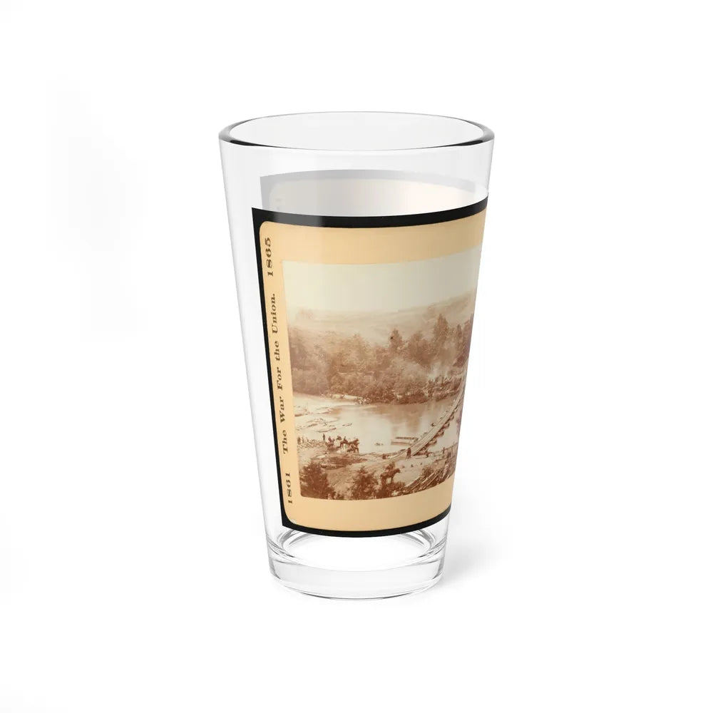 A Canvas Pontoon Bridge (U.S. Civil War) Pint Glass 16oz-Go Mug Yourself