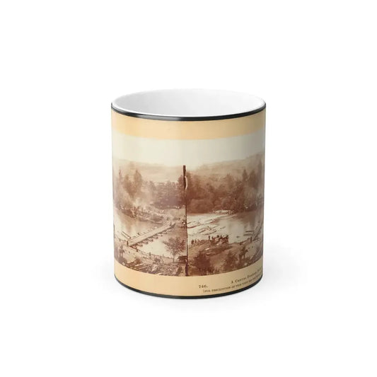A Canvas Pontoon Bridge (U.S. Civil War) Color Changing Coffee Mug 11oz Default Title 11oz - Go Mug Yourself