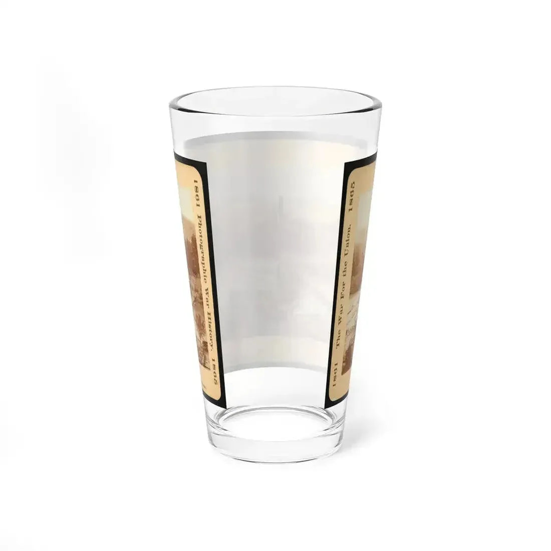 A Canvas Pontoon Bridge (U.S. Civil War) Pint Glass 16oz - Go Mug Yourself