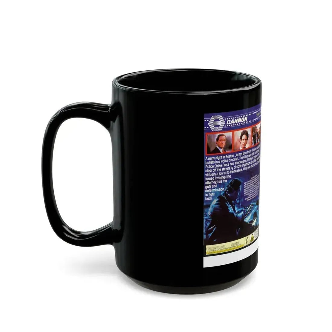 A CASE OF DEADLY FORCE (VHS COVER) - Black Coffee Mug - Go Mug Yourself