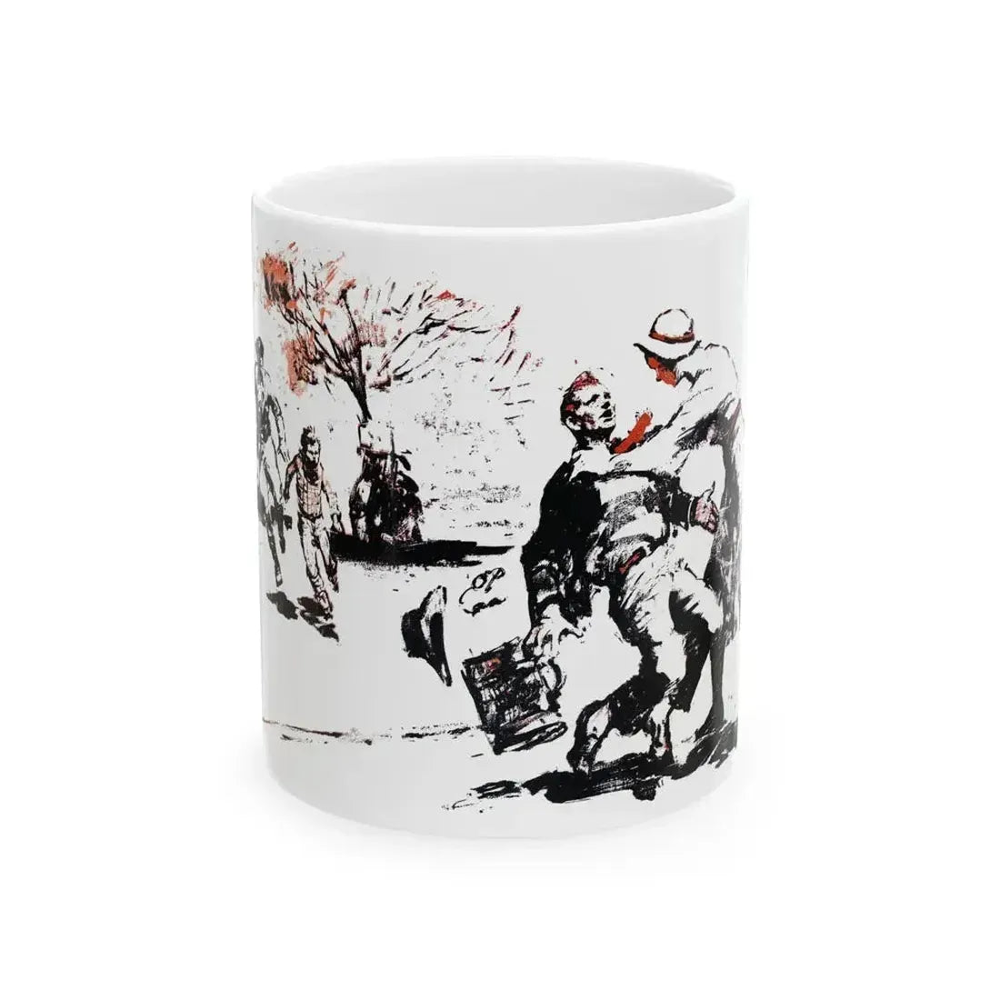 A Case of Identity (1), Blue Book Magazine, August 1950 - White Coffee Mug 11oz - Go Mug Yourself