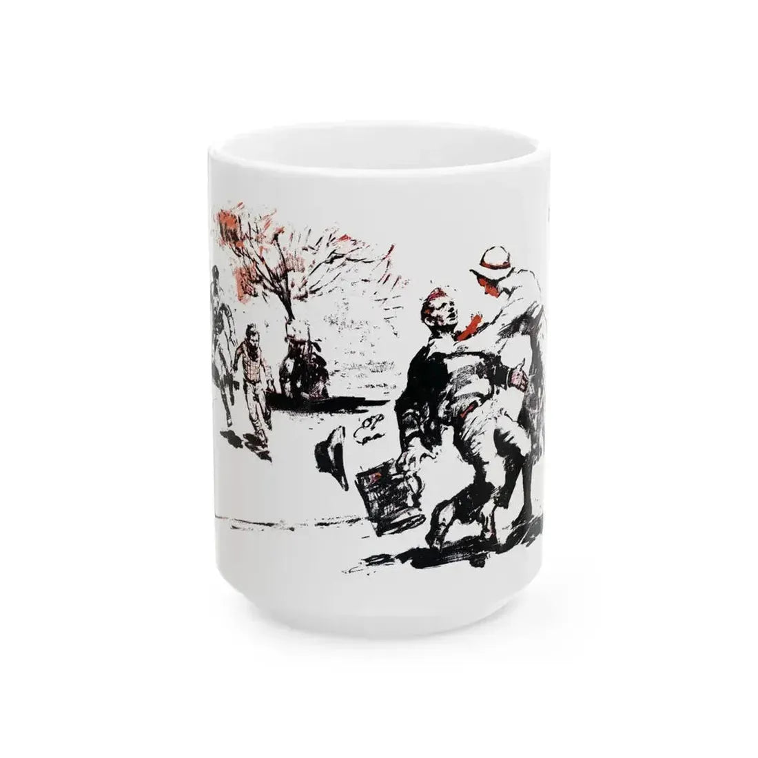 A Case of Identity (1), Blue Book Magazine, August 1950 - White Coffee Mug 15oz - Go Mug Yourself