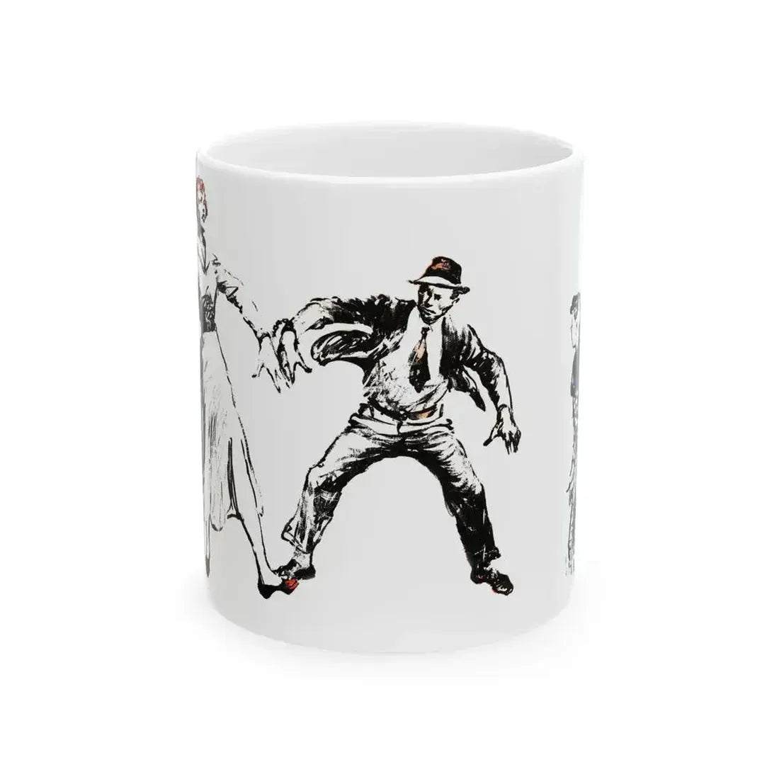 A Case of Identity (2), Blue Book Magazine, August 1950 - White Coffee Mug 11oz - Go Mug Yourself