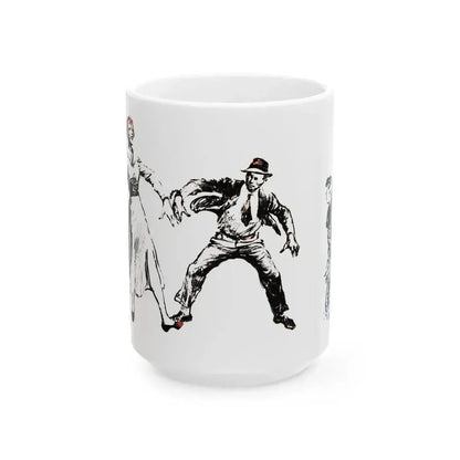 A Case of Identity (2), Blue Book Magazine, August 1950 - White Coffee Mug 15oz - Go Mug Yourself