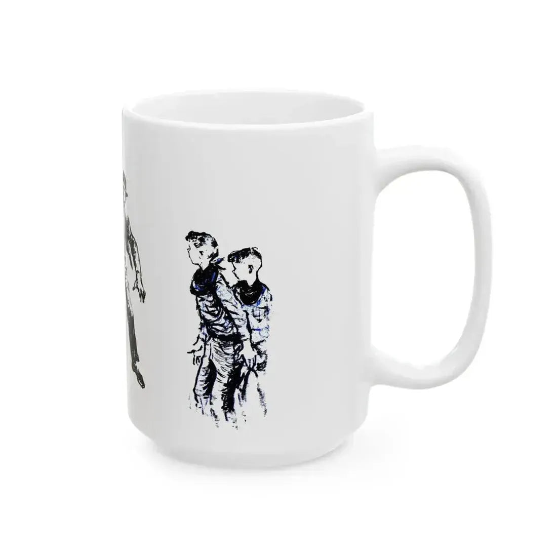 A Case of Identity (2), Blue Book Magazine, August 1950 - White Coffee Mug - Go Mug Yourself