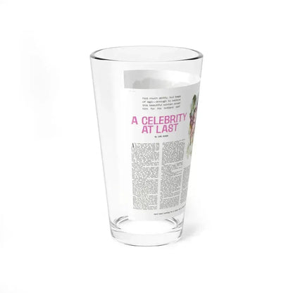A Celebrity At Last, Man magazine, April 1966 (Magazine Illustration) Pint Glass 16oz - Go Mug Yourself