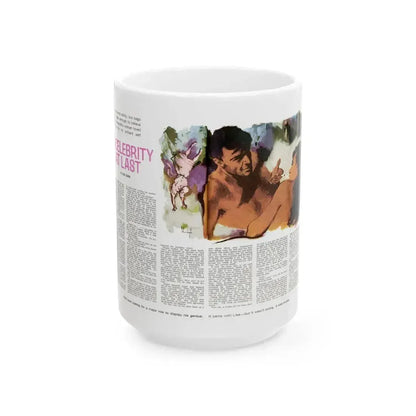 A Celebrity At Last, Man magazine, April 1966 - White Coffee Mug 15oz - Go Mug Yourself