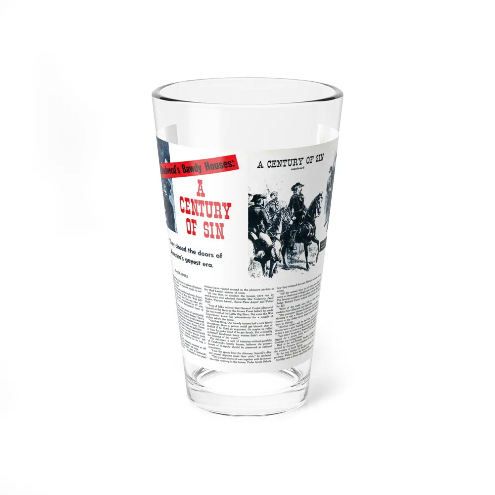 A Century of Sin, Confidential Detective, March 1960 (Magazine Illustration) Pint Glass 16oz-16oz-Go Mug Yourself