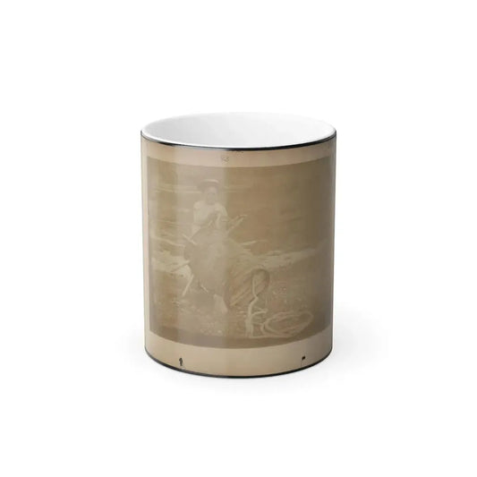 A Child Leaning Against a Barrel With Wooden Spikes (U.S. Civil War) Color Changing Coffee Mug 11oz Default Title 11oz - Go Mug Yourself