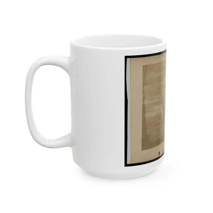A Child Leaning Against A Barrel With Wooden Spikes (U.S. Civil War) White Coffee Mug - Go Mug Yourself