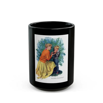 A Child of Her Heart, Redbook, February 1957 - Black Coffee Mug 15oz - Go Mug Yourself