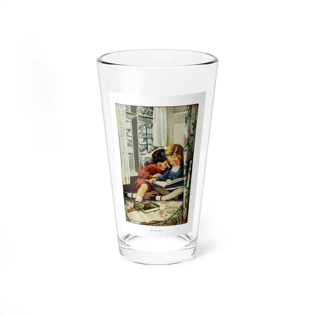 A Child's World - Indoors, McClure's Magazine, December 1909 (Magazine Illustration) Pint Glass 16oz 16oz - Go Mug Yourself