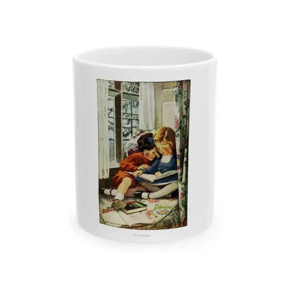 A Child's World - Indoors, McClure's Magazine, December 1909 - White Coffee Mug 11oz - Go Mug Yourself