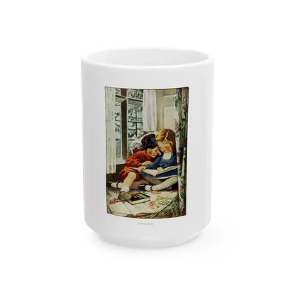 A Child's World - Indoors, McClure's Magazine, December 1909 - White Coffee Mug 15oz - Go Mug Yourself