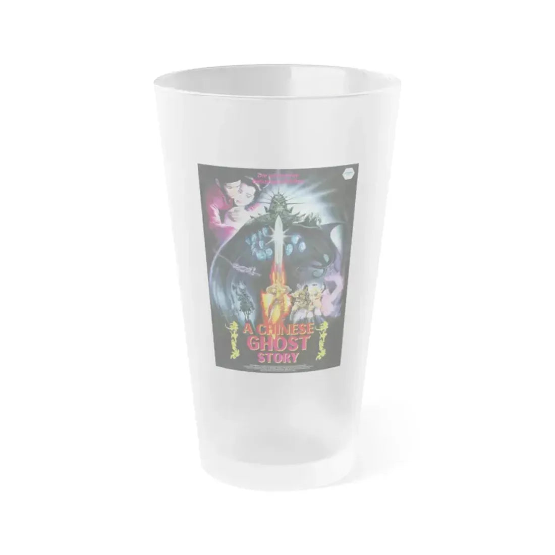 A CHINESE GHOST STORY 1987 Movie Poster - Frosted Pint Glass 16oz 16oz Frosted - Go Mug Yourself