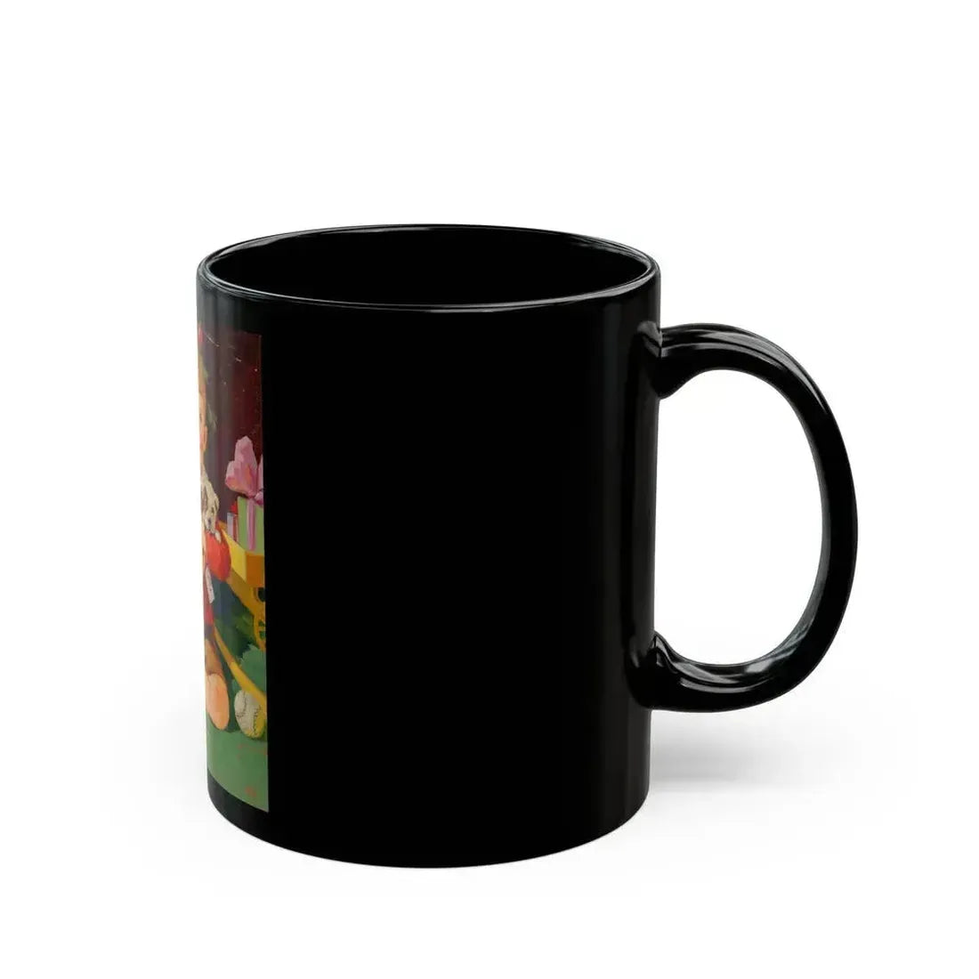 A Christmas Puppy - Black Coffee Mug - Go Mug Yourself