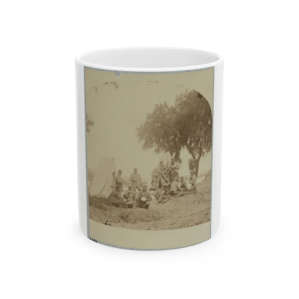 A Confederate Picket Post Near Charleston, S.C., 1861 (U.S. Civil War) White Coffee Mug-11oz-Go Mug Yourself